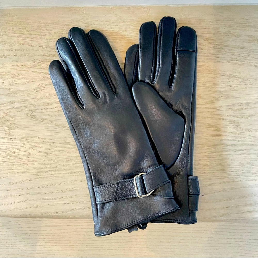 ADRIENNE VITTADINI | eTouch Leather Gloves | Small